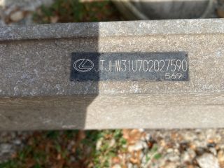 bontott LEXUS RX Hátsó Lökhárító Merevítő (Fém)