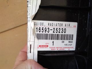 bontott LEXUS RX Intercooler Légterelő