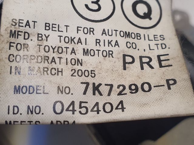 bontott LEXUS RX Jobb első Biztonsági Öv