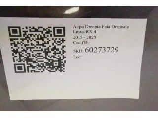 bontott LEXUS RX Jobb első Sárvédő