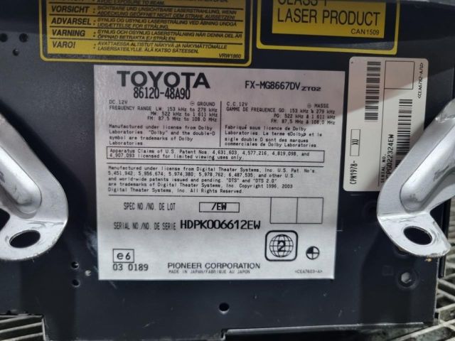 bontott LEXUS RX Rádió / CD