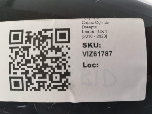 bontott LEXUS UX Jobb Visszapillantó Tükör Burkolat