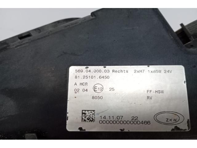 bontott MAN TGA Jobb Fényszóró