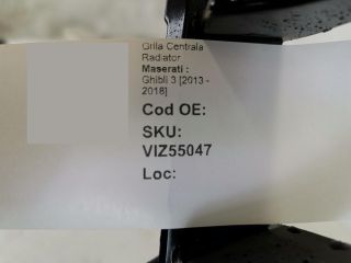 bontott MASERATI GHIBLI Hűtőrács