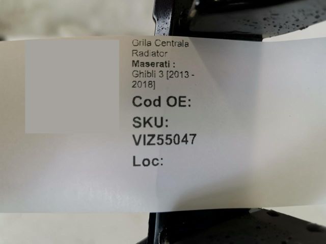 bontott MASERATI GHIBLI Hűtőrács