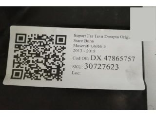 bontott MASERATI GHIBLI Jobb Fényszóró Tartó