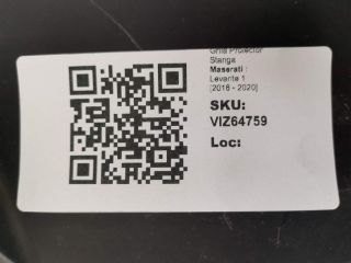 bontott MASERATI LEVANTE Bal Ködzárófény Keret