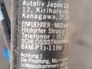 bontott MAZDA 3 Bal első Övfeszítő