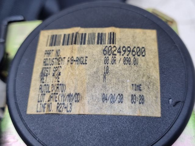 bontott MAZDA 3 Jobb hátsó Biztonsági Öv