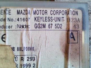 bontott MAZDA 323 Motorvezérlő