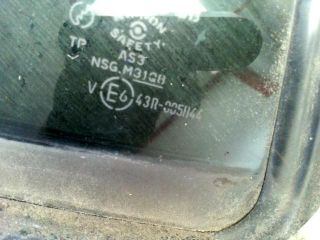 bontott MAZDA 323 Bal C Oszlop Oldalablak Üveg