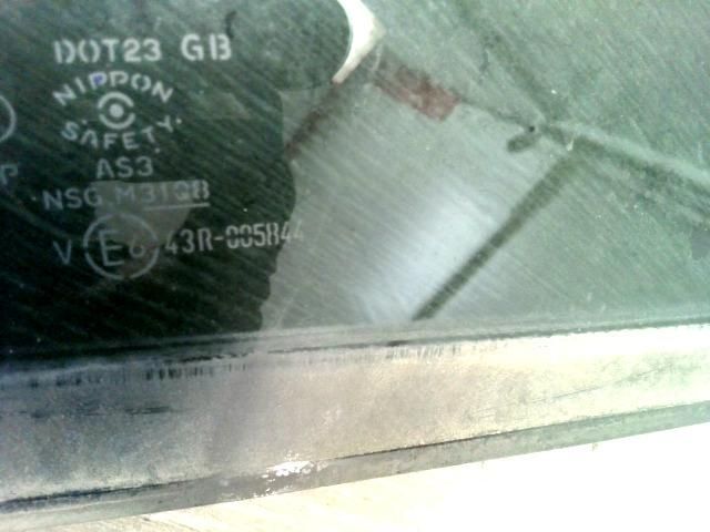 bontott MAZDA 323 Jobb C Oszlop Oldalablak Üveg