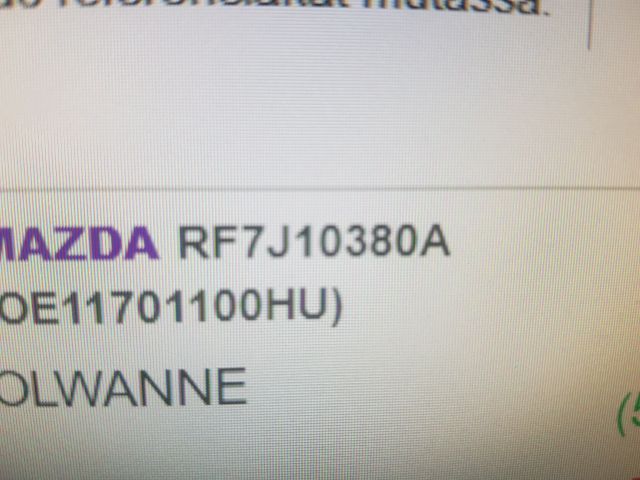 bontott MAZDA 6 Olajteknő