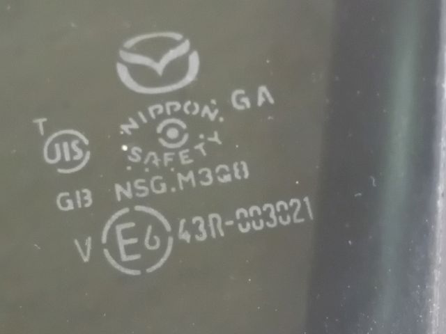 bontott MAZDA 6 Bal hátsó Fixüveg (Ajtóban)