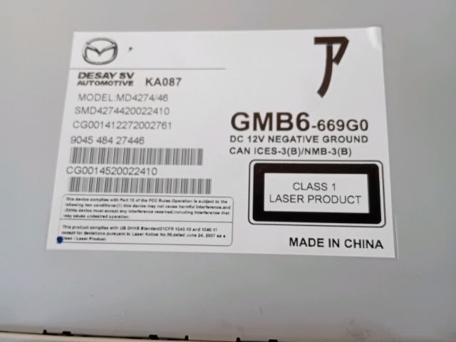 bontott MAZDA 6 CD / DVD Tár