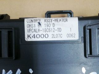 bontott MAZDA 6 Fűtéskapcsoló (digit klímás)