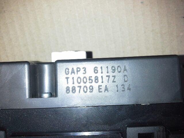 bontott MAZDA 6 Fűtéskapcsoló