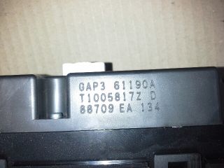 bontott MAZDA 6 Fűtéskapcsoló