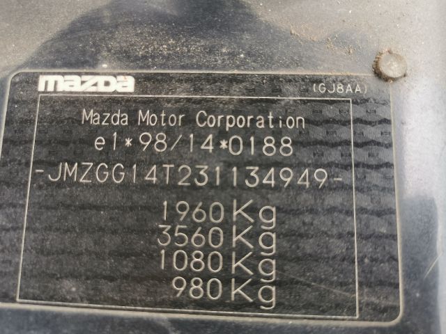 bontott MAZDA 6 Jobb hátsó Ajtó (Részeivel)