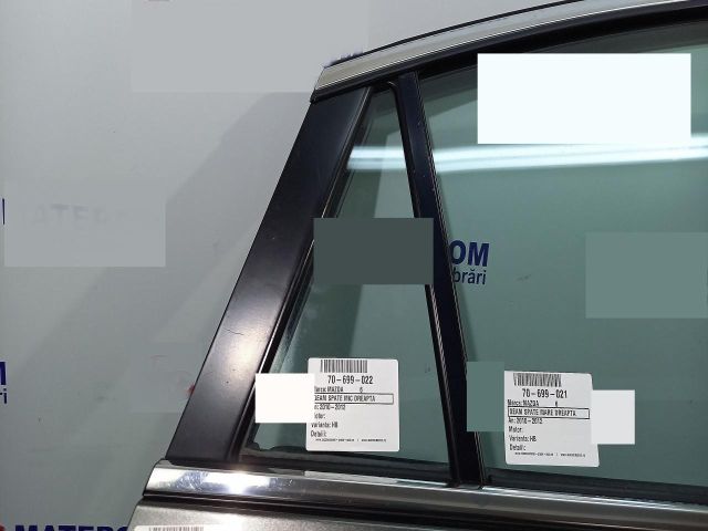 bontott MAZDA 6 Jobb hátsó Fixüveg (Ajtóban)