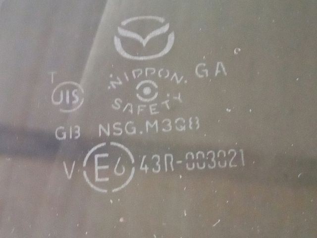 bontott MAZDA 6 Jobb hátsó Fixüveg (Ajtóban)