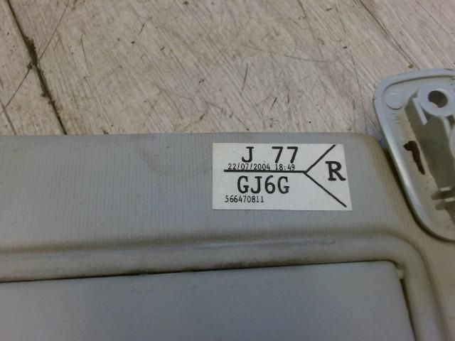 bontott MAZDA 6 Jobb Napellenző