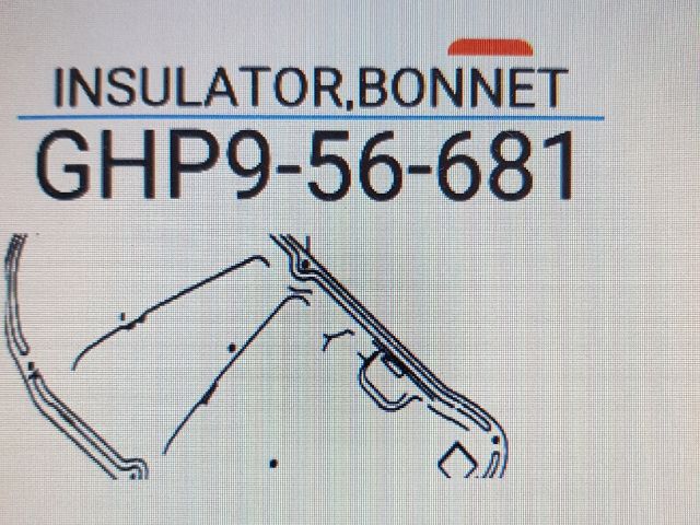 bontott MAZDA 6 Motorháztető Szigetelés