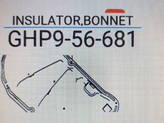 bontott MAZDA 6 Motorháztető Szigetelés