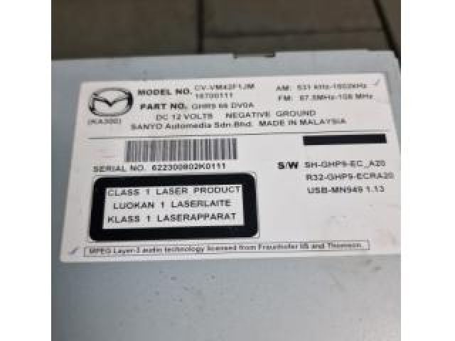 bontott MAZDA 6 Navigációs Fejegység