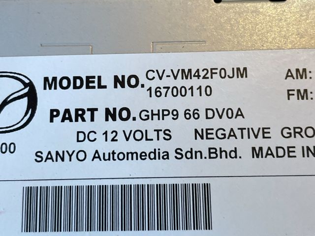 bontott MAZDA 6 Rádió / CD