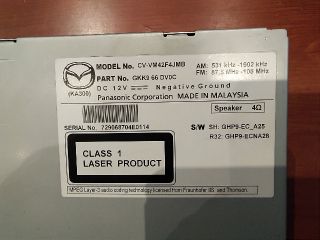 bontott MAZDA 6 Rádió / CD