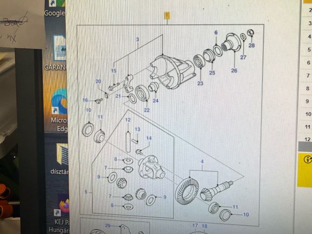 bontott MAZDA BT-50 Első Differenciálmű
