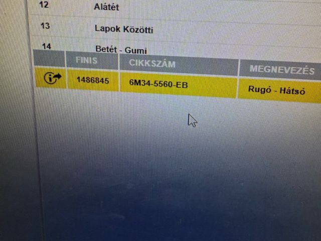 bontott MAZDA BT-50 Hátsó Rugó