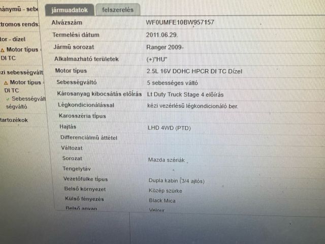 bontott MAZDA BT-50 Hátsó Rugó