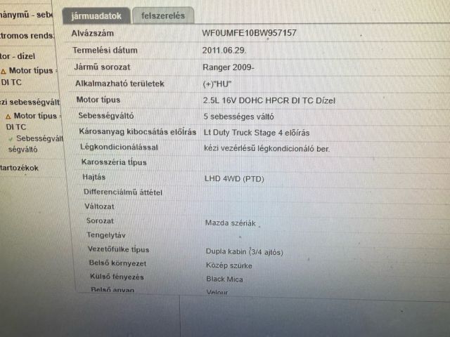 bontott MAZDA BT-50 Kardántengely