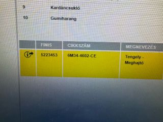 bontott MAZDA BT-50 Kardántengely