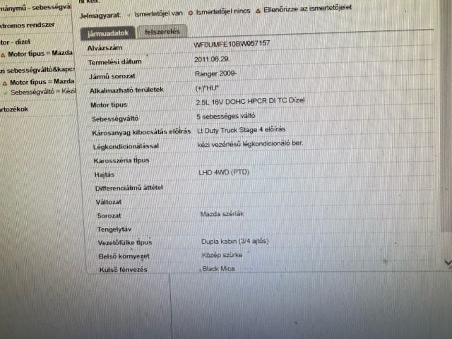 bontott MAZDA BT-50 Vezérműtengely (Magában)