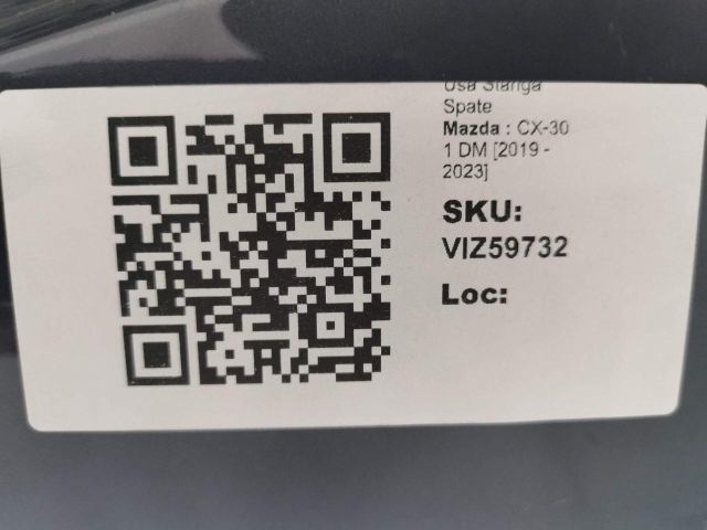 bontott MAZDA CX-30 Bal hátsó Ajtó (Üres lemez)