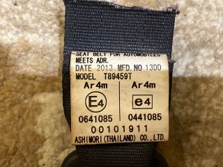 bontott MAZDA CX-5 Jobb hátsó Biztonsági Öv Csat