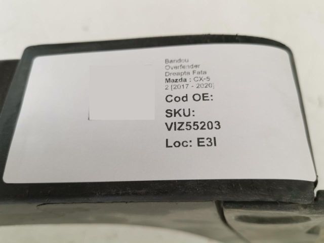 bontott MAZDA CX-5 Jobb hátsó Sárvédő Díszléc