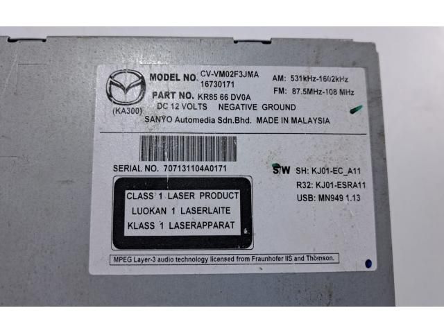 bontott MAZDA CX-5 Navigációs Fejegység