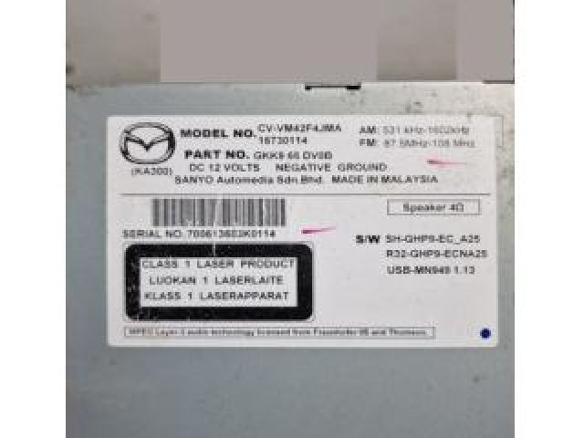 bontott MAZDA CX-5 Navigációs Fejegység