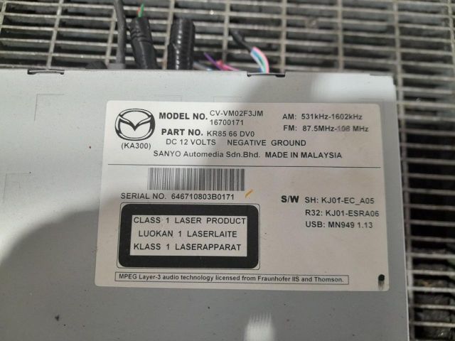 bontott MAZDA CX-5 Navigációs Fejegység