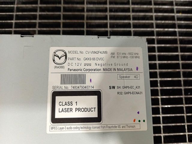 bontott MAZDA CX-5 Rádió / CD