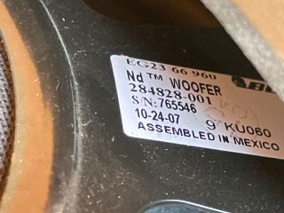 bontott MAZDA CX-7 Jobb első Hangszóró