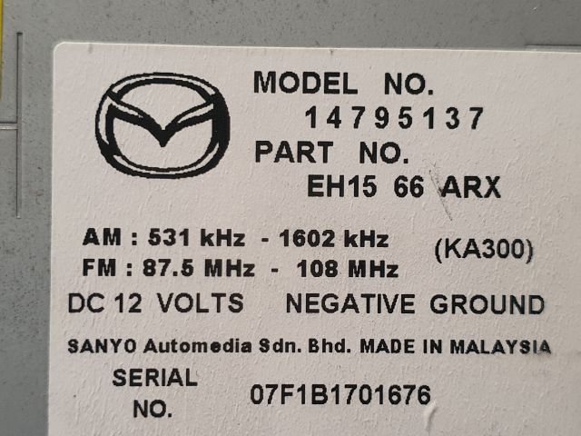 bontott MAZDA CX-7 Rádió / CD