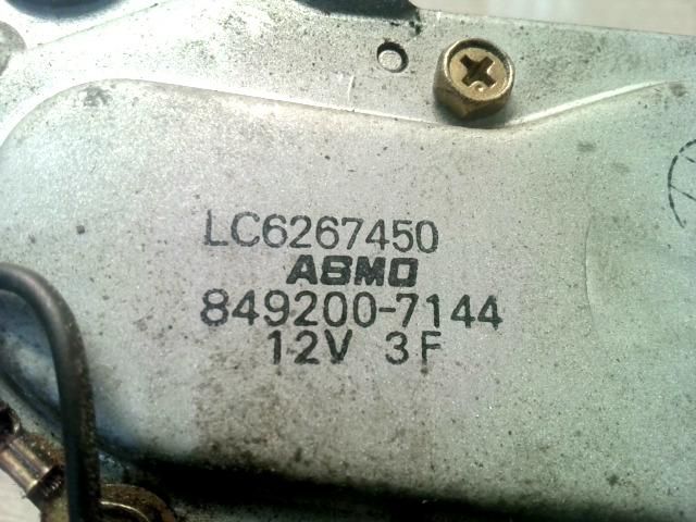 bontott MAZDA MPV Hátsó Ablaktörlő Motor