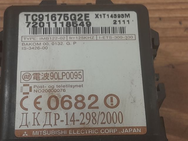 bontott MAZDA PREMACY Immobilizer Elektronika