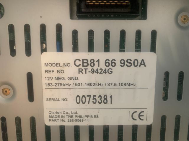 bontott MAZDA PREMACY Rádió / CD