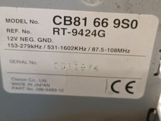 bontott MAZDA PREMACY Rádió / CD